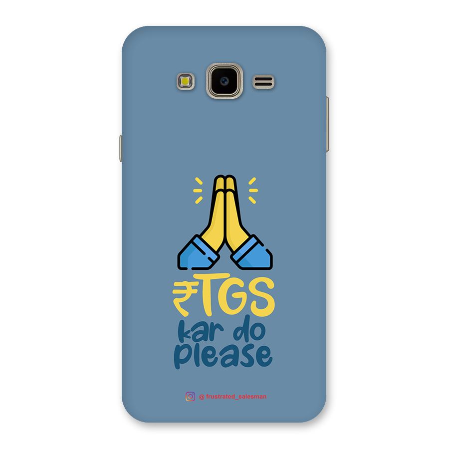 RTGS Kar Do Please SteelBlue Back Case for Galaxy J7 Nxt