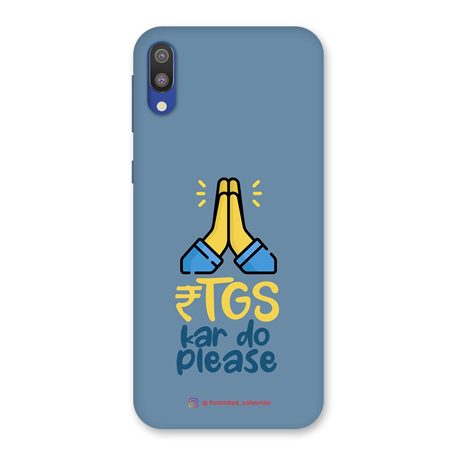 RTGS Kar Do Please SteelBlue Back Case for Galaxy M10