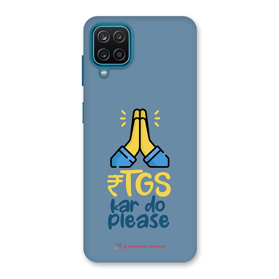 RTGS Kar Do Please SteelBlue Back Case for Galaxy M12