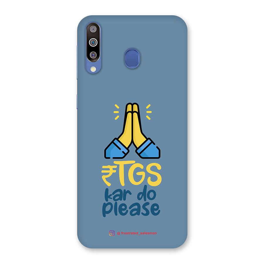 RTGS Kar Do Please SteelBlue Back Case for Galaxy M30