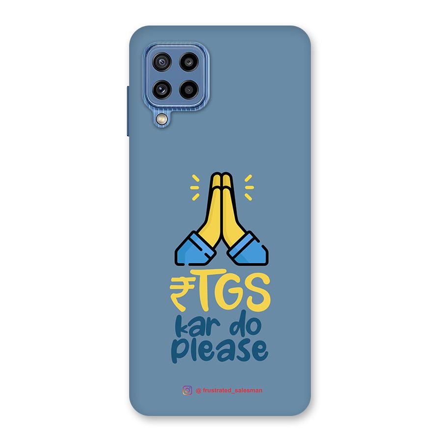 RTGS Kar Do Please SteelBlue Back Case for Galaxy M32