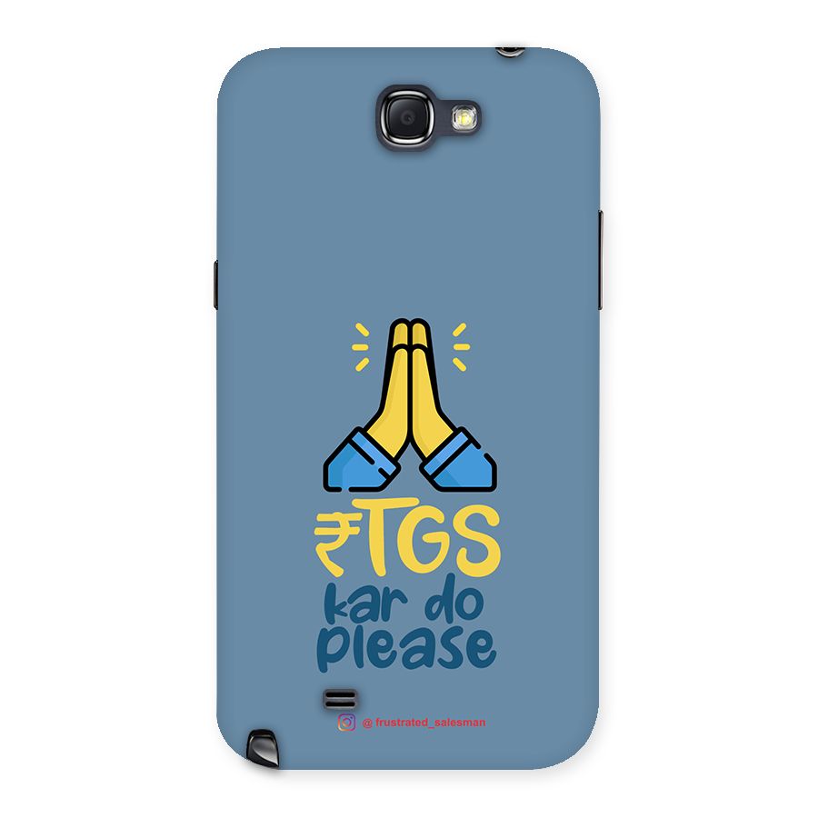 RTGS Kar Do Please SteelBlue Back Case for Galaxy Note 2
