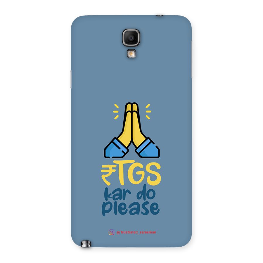 RTGS Kar Do Please SteelBlue Back Case for Galaxy Note 3 Neo