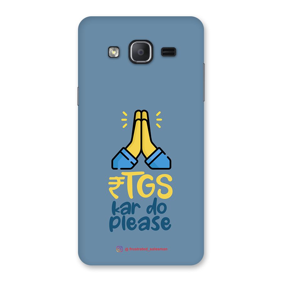 RTGS Kar Do Please SteelBlue Back Case for Galaxy On7 2015