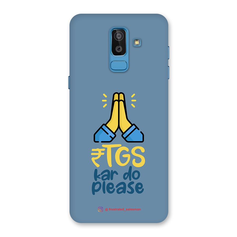 RTGS Kar Do Please SteelBlue Back Case for Galaxy On8 (2018)