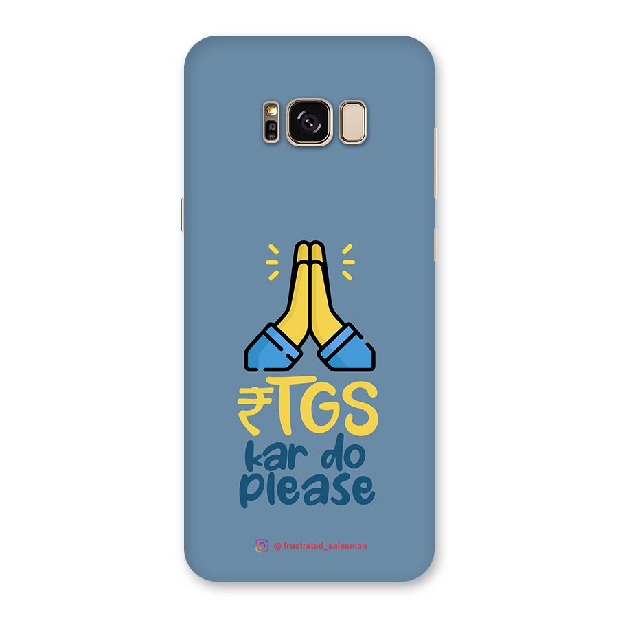 RTGS Kar Do Please SteelBlue Back Case for Galaxy S8 Plus