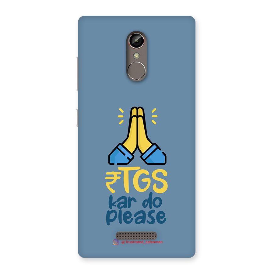 RTGS Kar Do Please SteelBlue Back Case for Gionee S6s