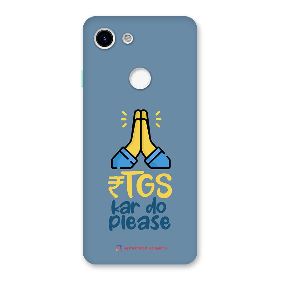 RTGS Kar Do Please SteelBlue Back Case for Google Pixel 3