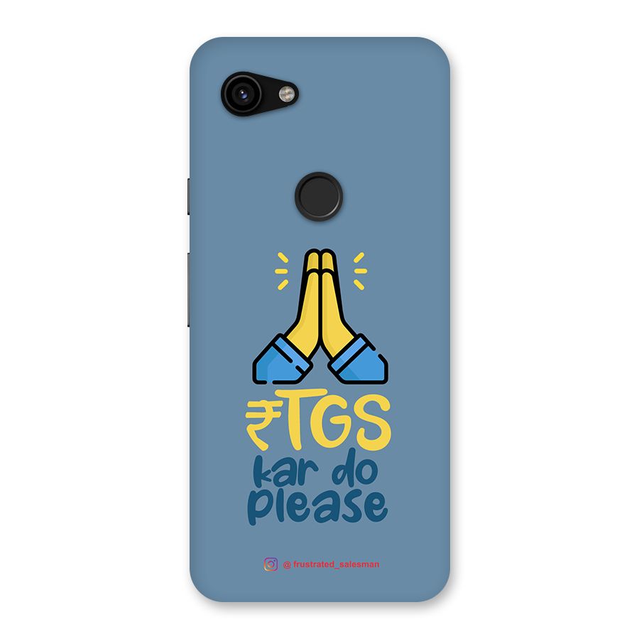 RTGS Kar Do Please SteelBlue Back Case for Google Pixel 3a