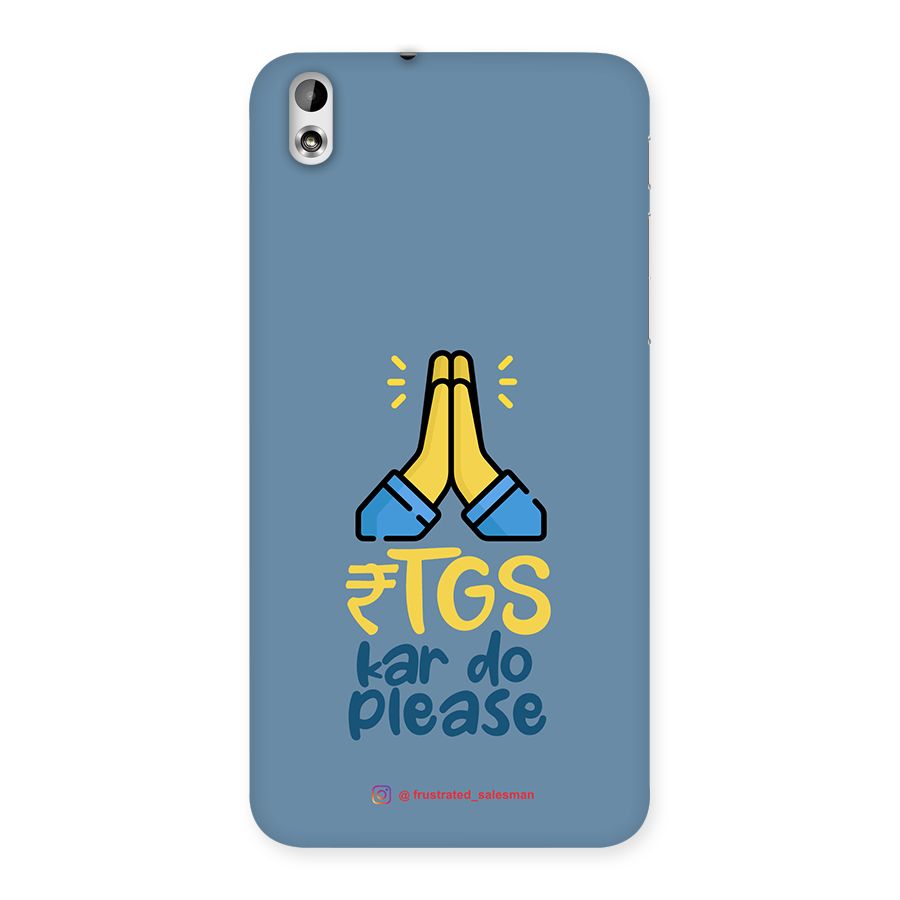 RTGS Kar Do Please SteelBlue Back Case for HTC Desire 816g