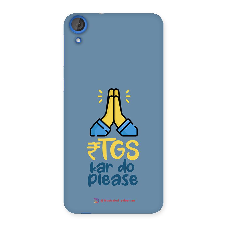 RTGS Kar Do Please SteelBlue Back Case for HTC Desire 820
