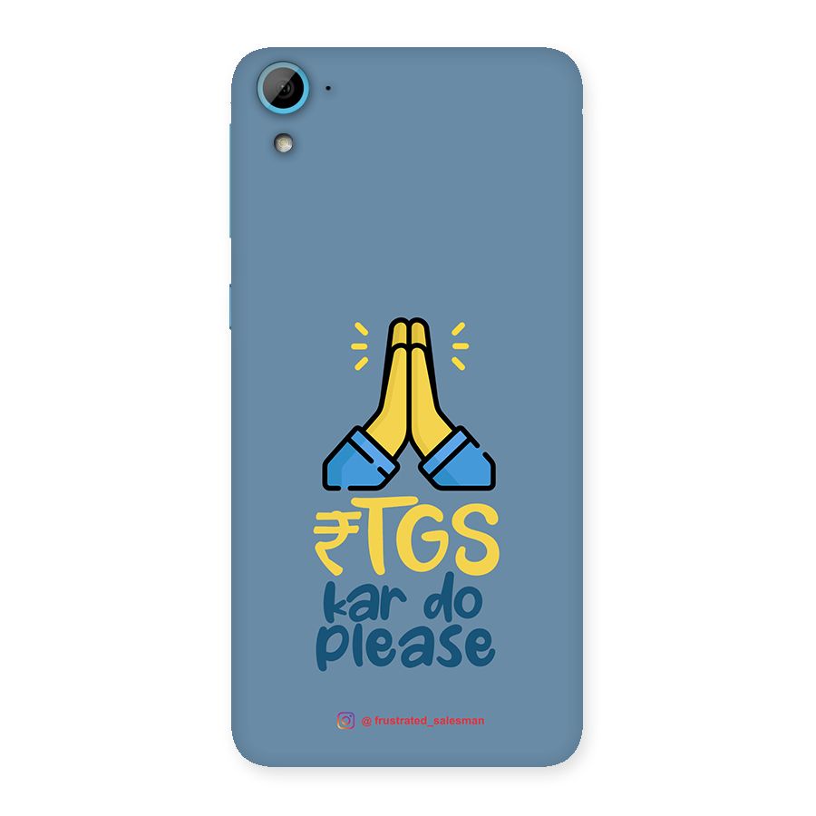 RTGS Kar Do Please SteelBlue Back Case for HTC Desire 826