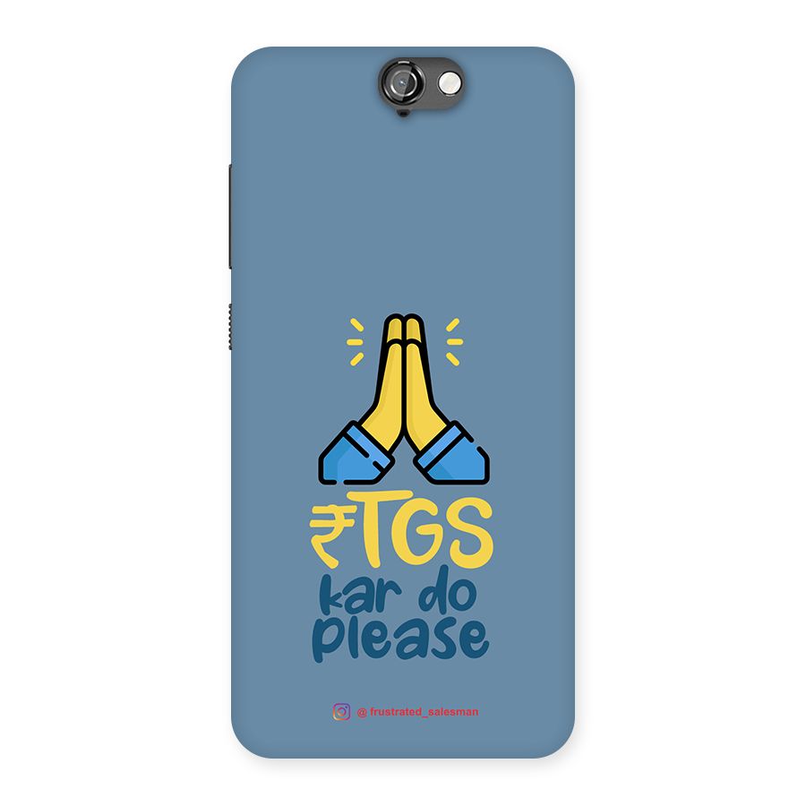 RTGS Kar Do Please SteelBlue Back Case for HTC One A9