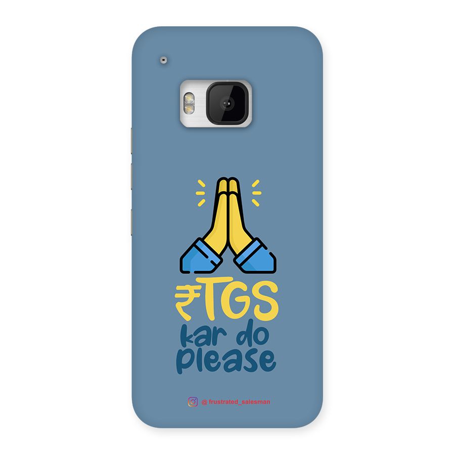 RTGS Kar Do Please SteelBlue Back Case for HTC One M9