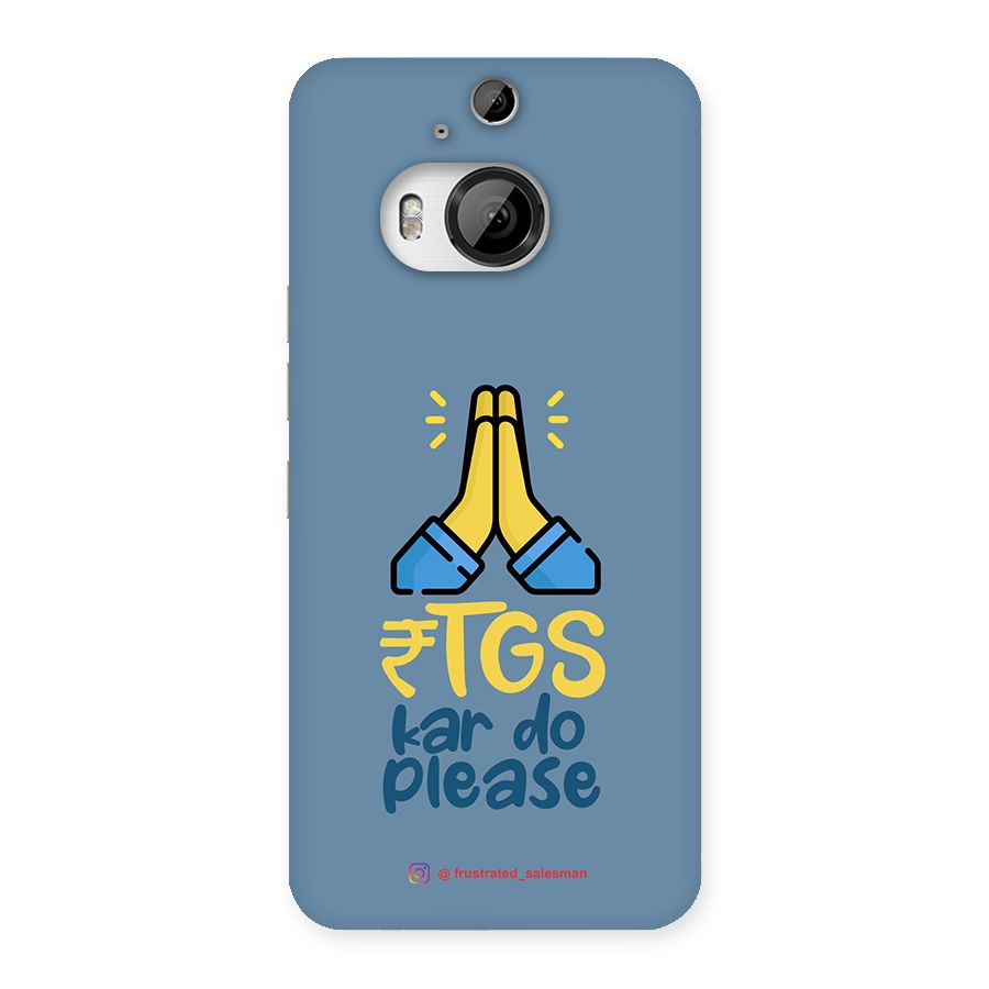 RTGS Kar Do Please SteelBlue Back Case for HTC One M9 Plus