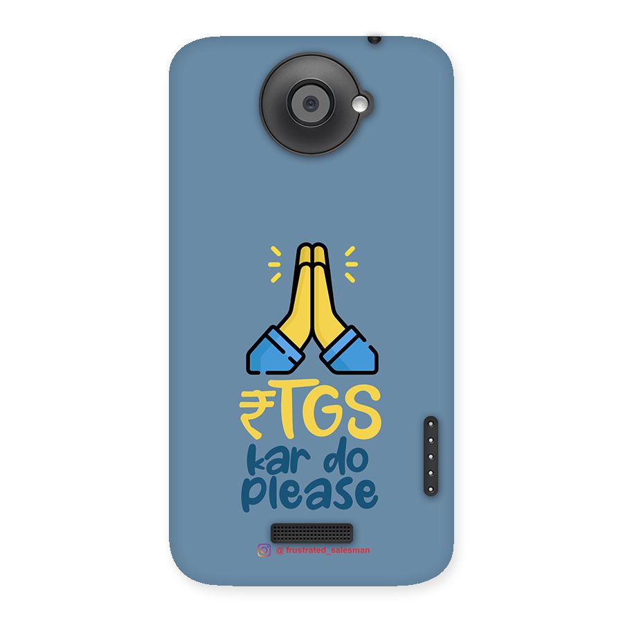 RTGS Kar Do Please SteelBlue Back Case for HTC One X