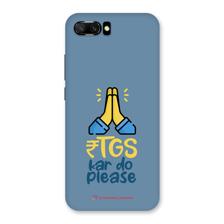 RTGS Kar Do Please SteelBlue Back Case for Honor 10