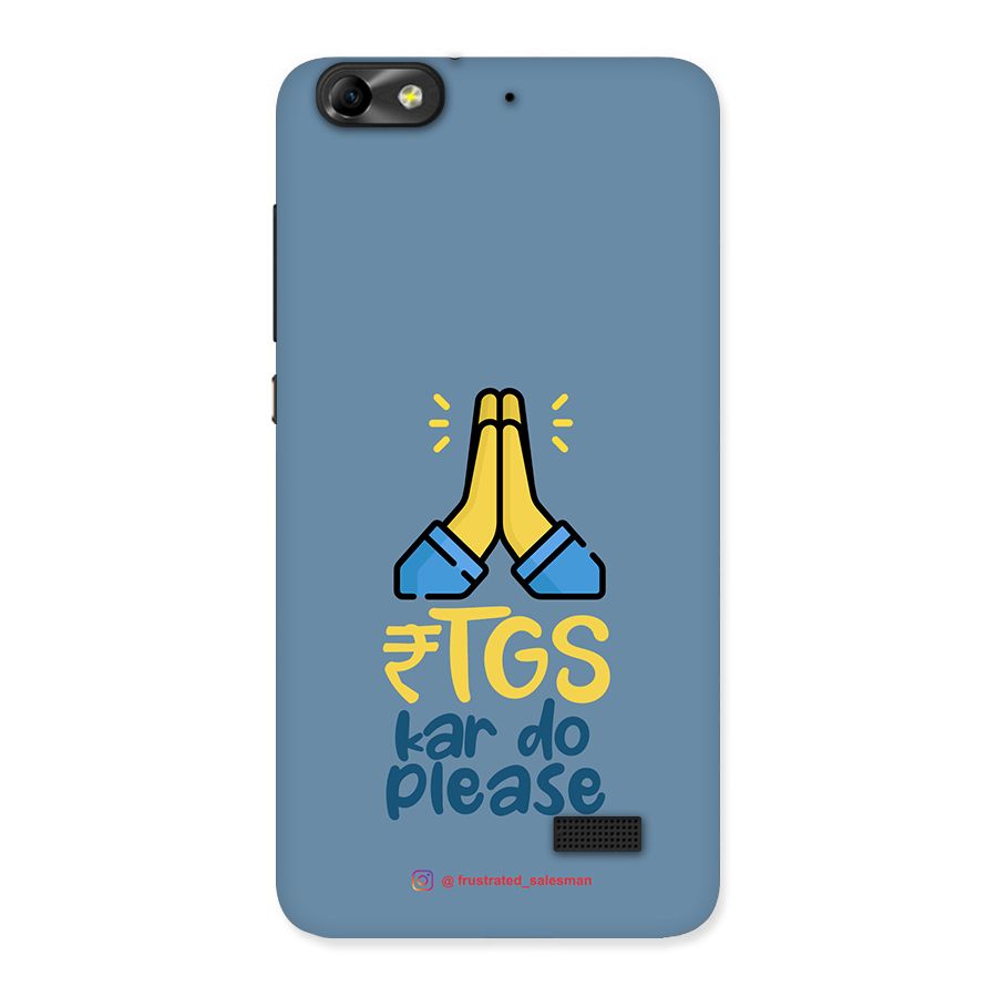 RTGS Kar Do Please SteelBlue Back Case for Honor 4C