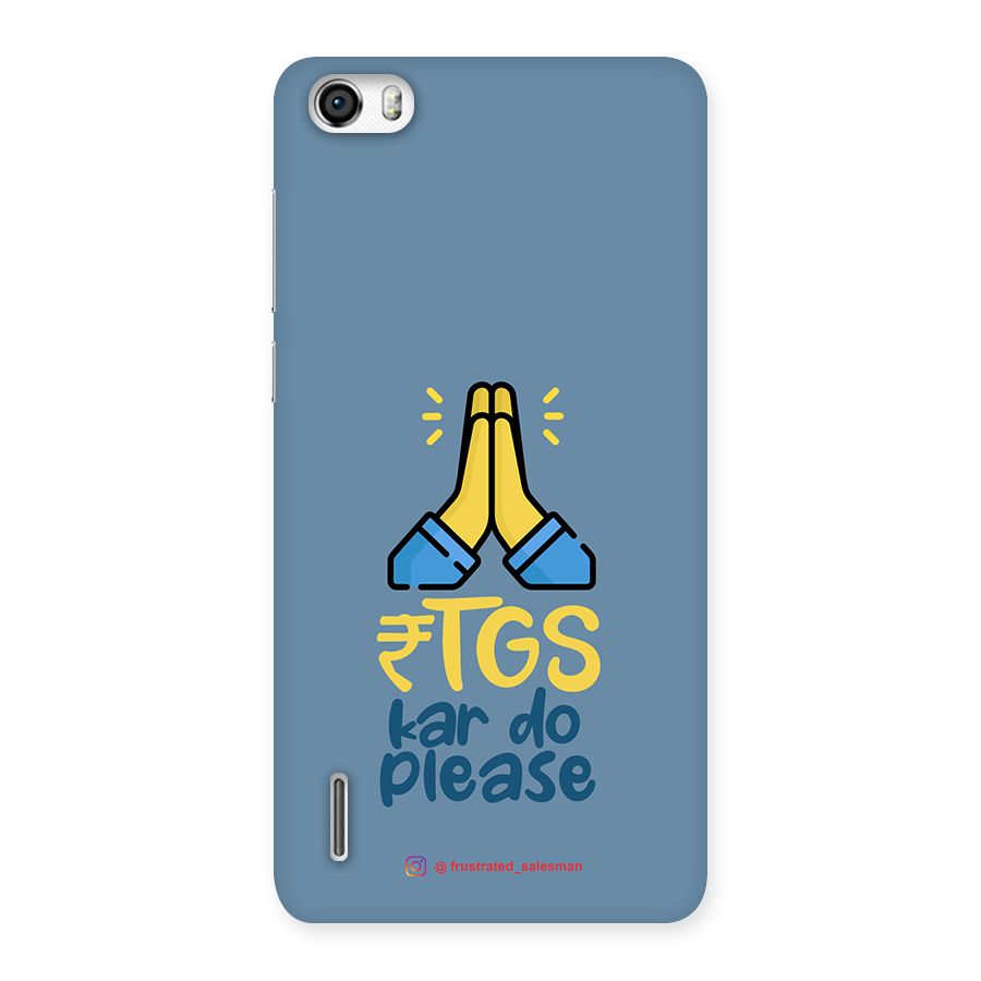 RTGS Kar Do Please SteelBlue Back Case for Honor 6