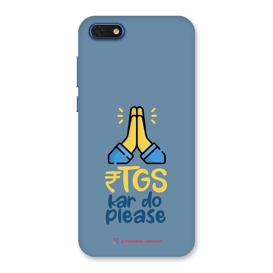 RTGS Kar Do Please SteelBlue Back Case for Honor 7s
