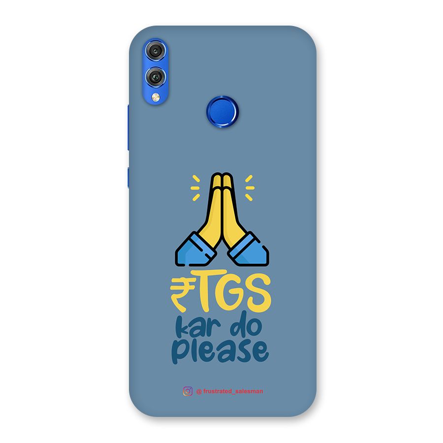 RTGS Kar Do Please SteelBlue Back Case for Honor 8X