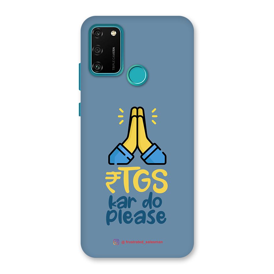 RTGS Kar Do Please SteelBlue Back Case for Honor 9A
