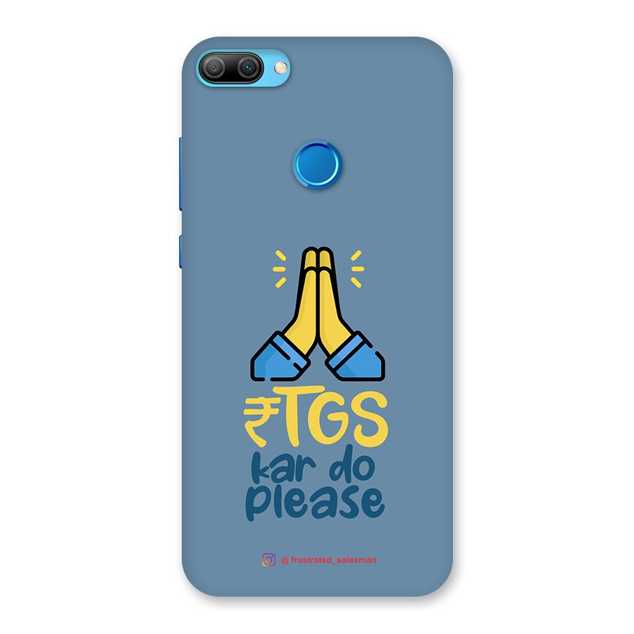 RTGS Kar Do Please SteelBlue Back Case for Honor 9N