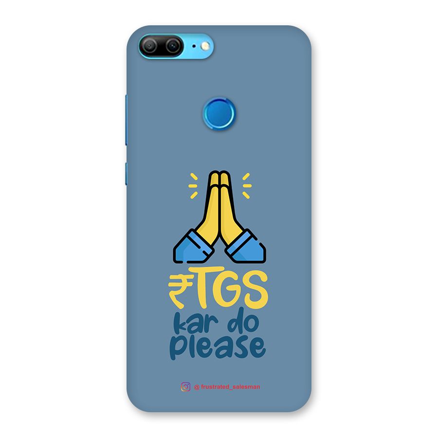 RTGS Kar Do Please SteelBlue Back Case for Honor 9 Lite