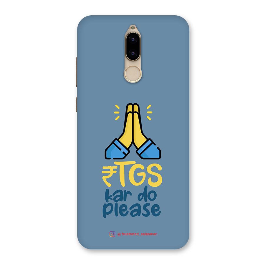 RTGS Kar Do Please SteelBlue Back Case for Honor 9i