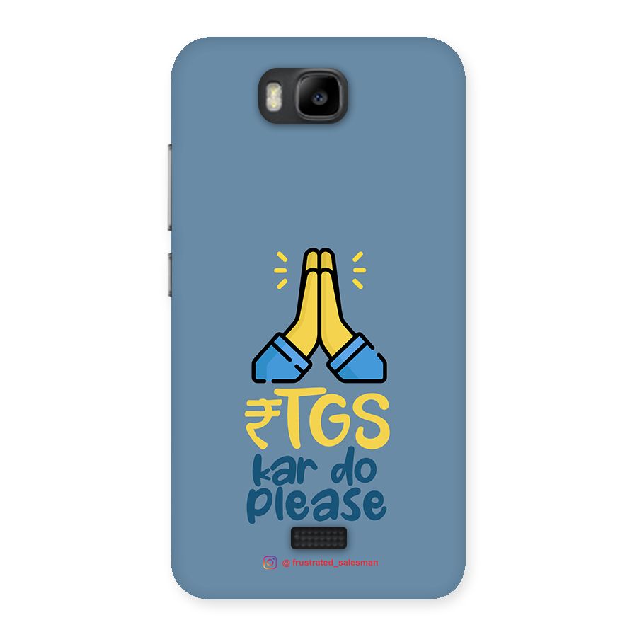 RTGS Kar Do Please SteelBlue Back Case for Honor Bee