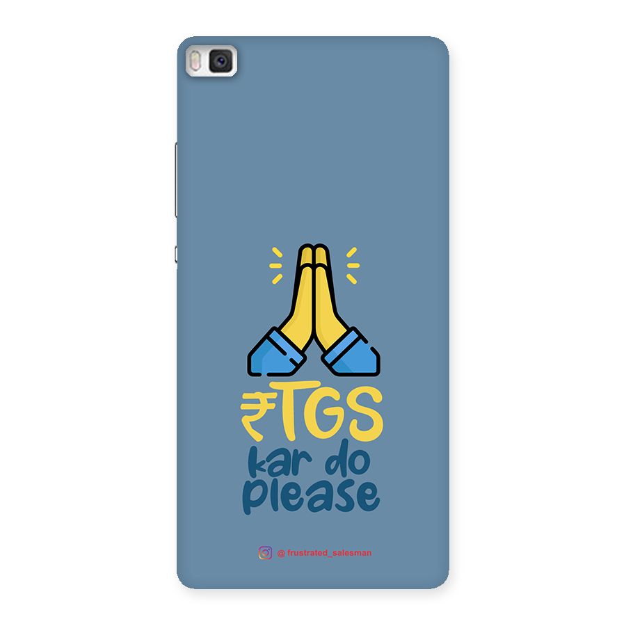 RTGS Kar Do Please SteelBlue Back Case for Huawei P8