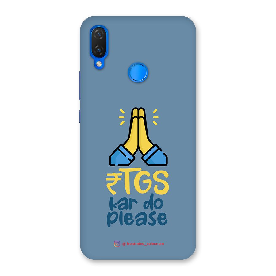 RTGS Kar Do Please SteelBlue Back Case for Huawei P Smart+