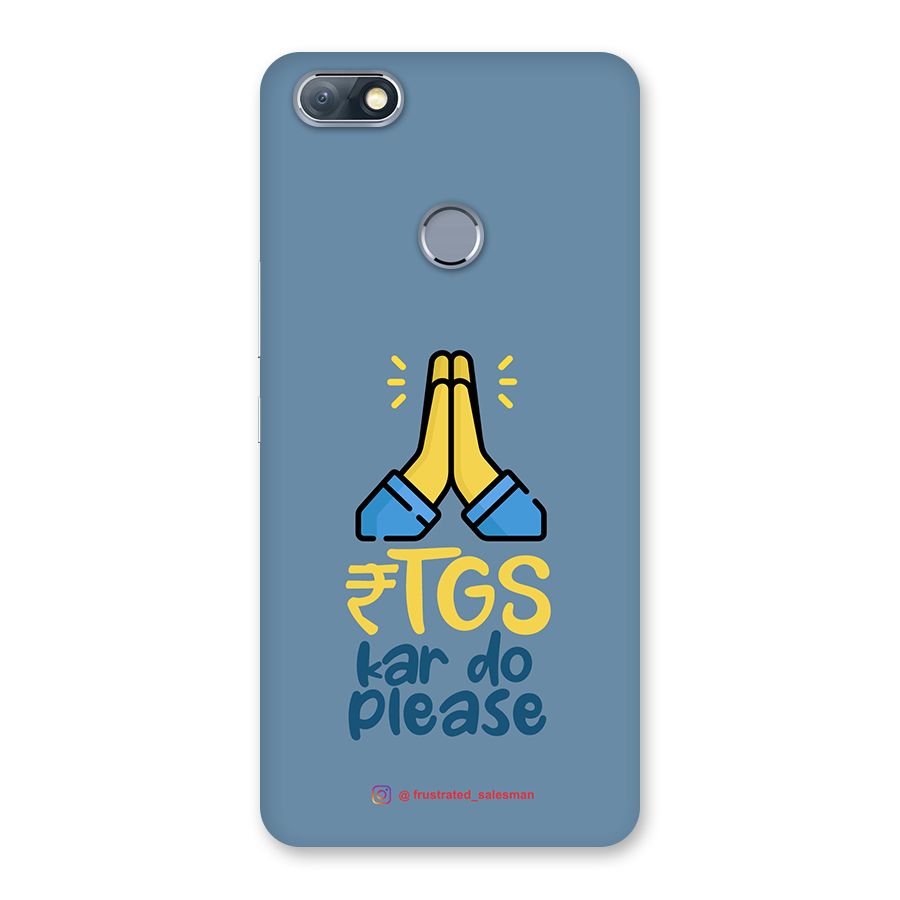 RTGS Kar Do Please SteelBlue Back Case for Infinix Note 5