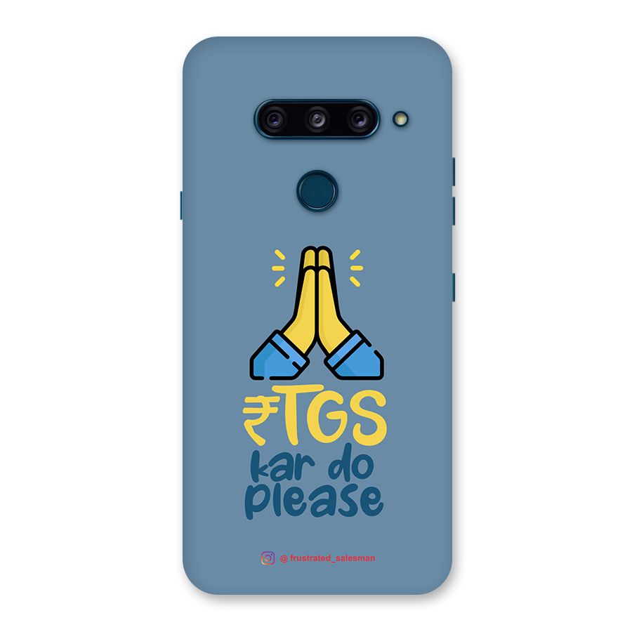 RTGS Kar Do Please SteelBlue Back Case for LG  V40 ThinQ