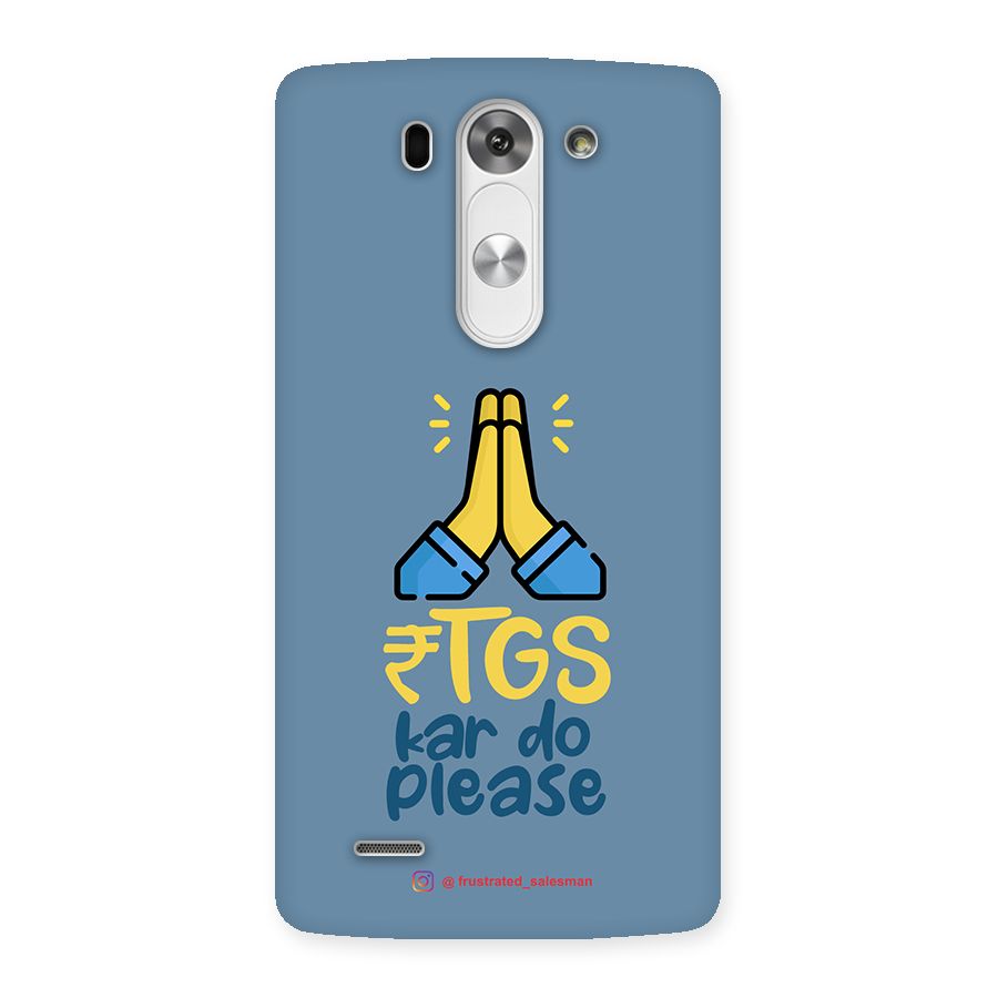 RTGS Kar Do Please SteelBlue Back Case for LG G3 Mini