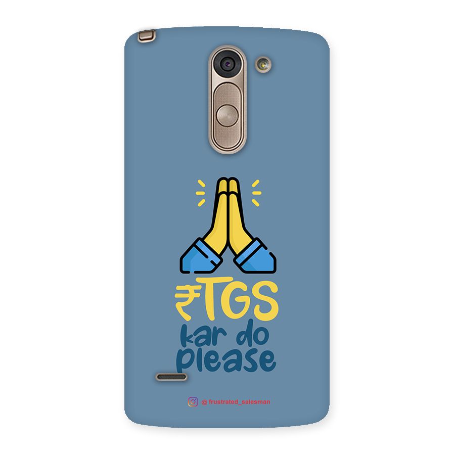 RTGS Kar Do Please SteelBlue Back Case for LG G3 Stylus