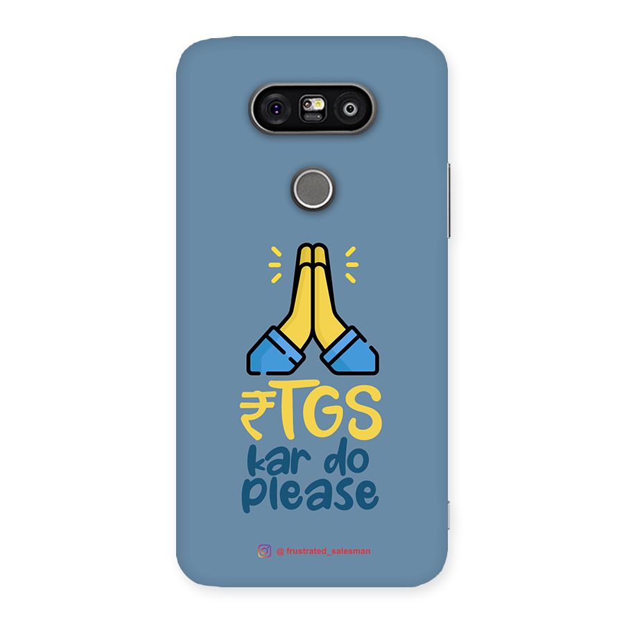 RTGS Kar Do Please SteelBlue Back Case for LG G5