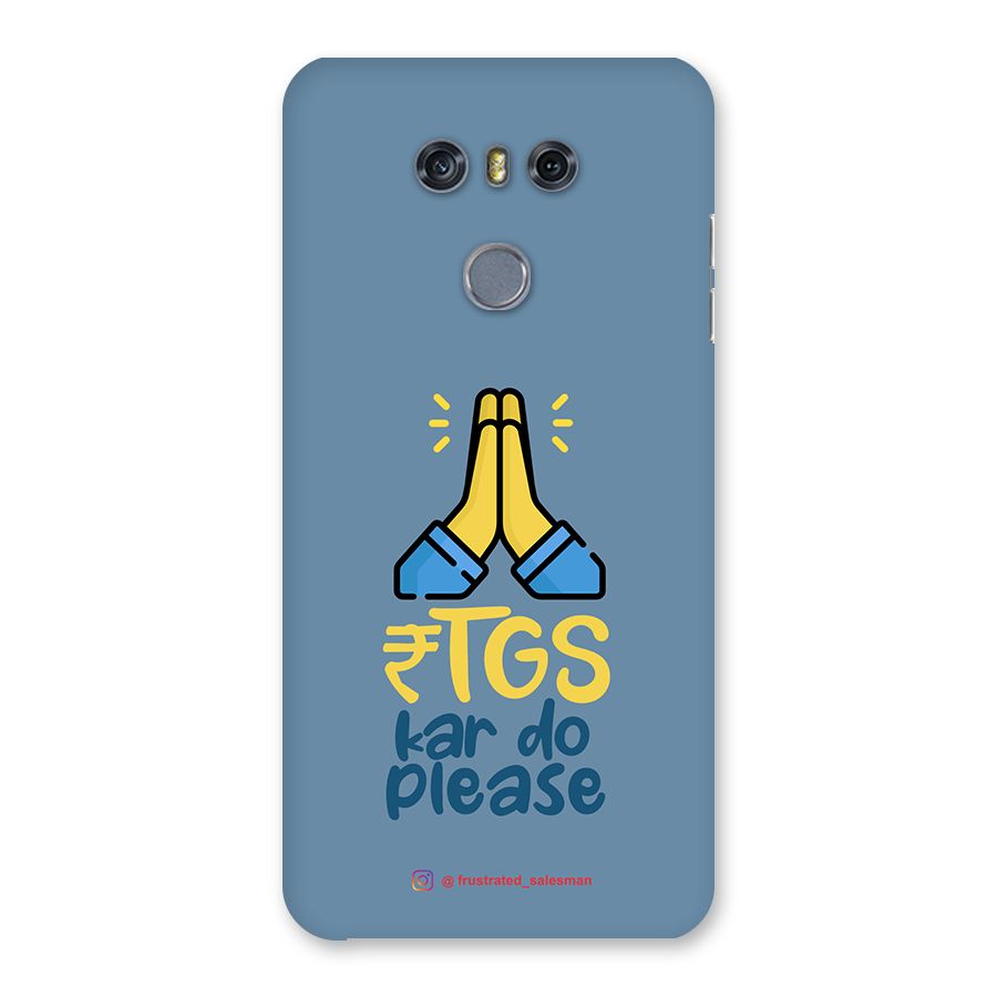 RTGS Kar Do Please SteelBlue Back Case for LG G6