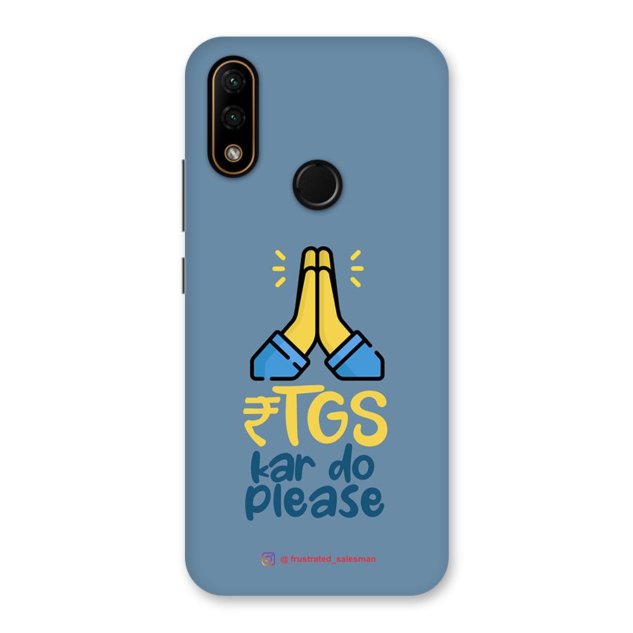 RTGS Kar Do Please SteelBlue Back Case for Lenovo A6 Note