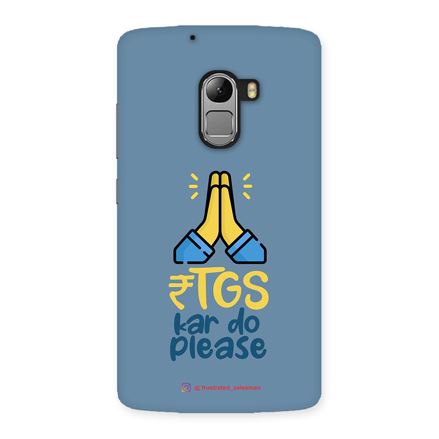 RTGS Kar Do Please SteelBlue Back Case for Lenovo K4 Note