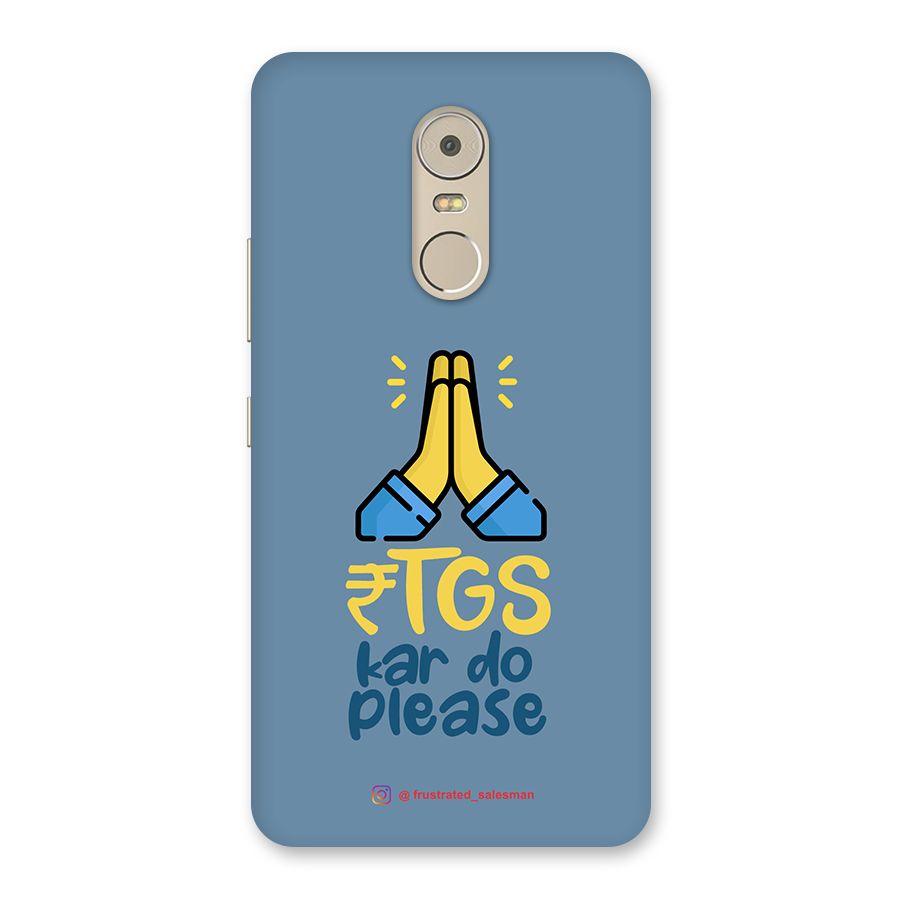 RTGS Kar Do Please SteelBlue Back Case for Lenovo K6 Note