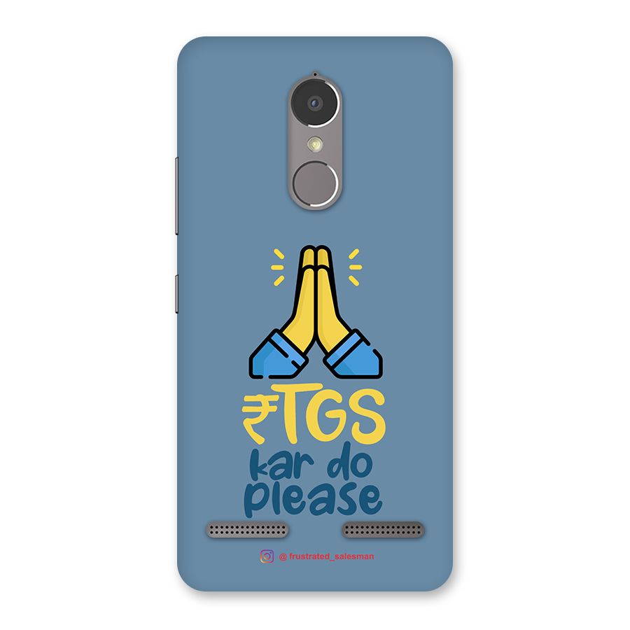 RTGS Kar Do Please SteelBlue Back Case for Lenovo K6 Power