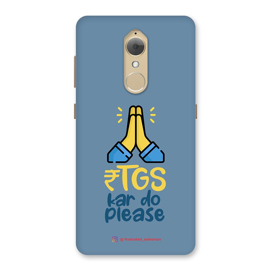 RTGS Kar Do Please SteelBlue Back Case for Lenovo K8