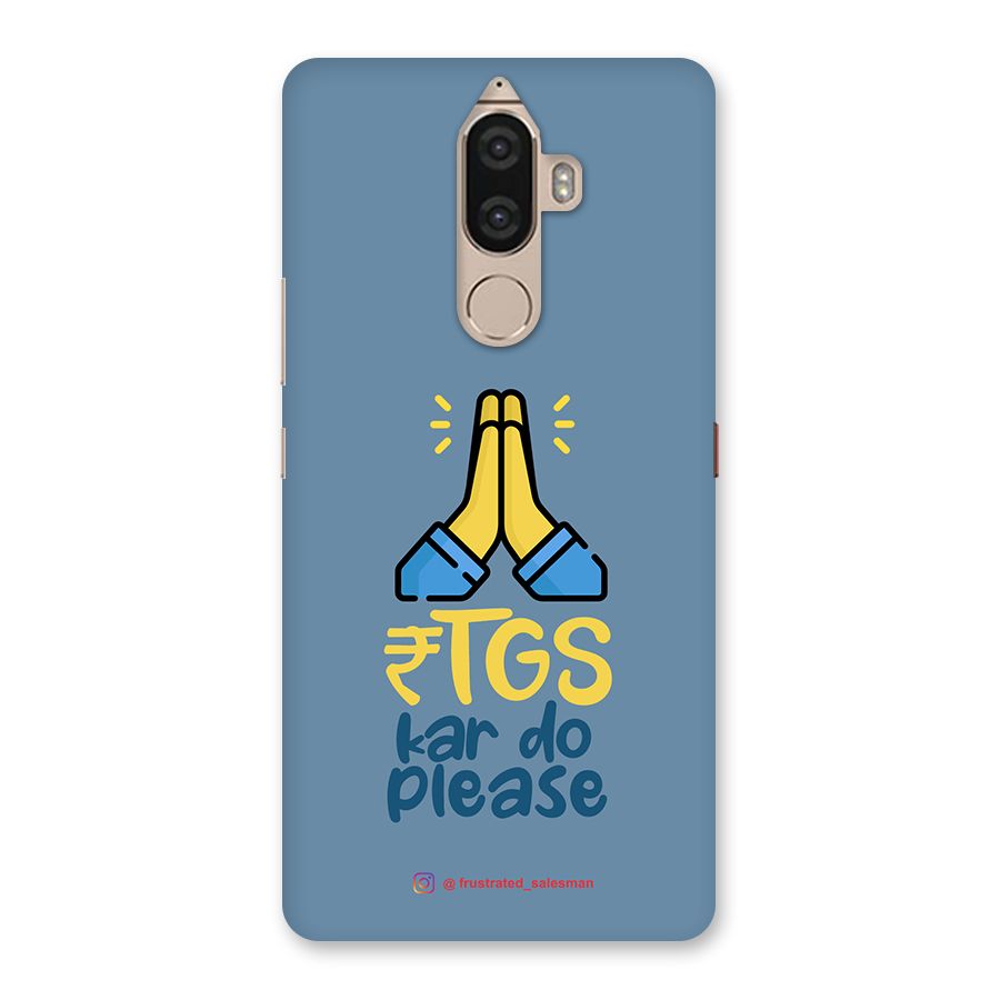 RTGS Kar Do Please SteelBlue Back Case for Lenovo K8 Note