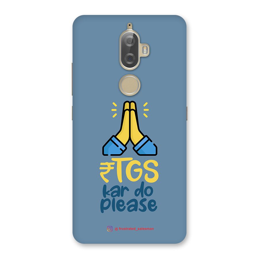 RTGS Kar Do Please SteelBlue Back Case for Lenovo K8 Plus