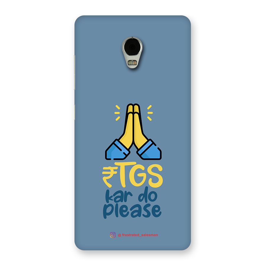 RTGS Kar Do Please SteelBlue Back Case for Lenovo Vibe P1