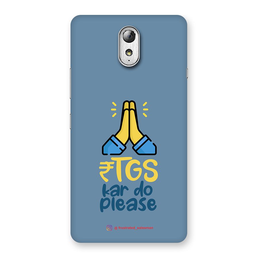 RTGS Kar Do Please SteelBlue Back Case for Lenovo Vibe P1M