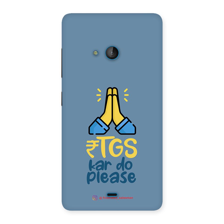 RTGS Kar Do Please SteelBlue Back Case for Lumia 540