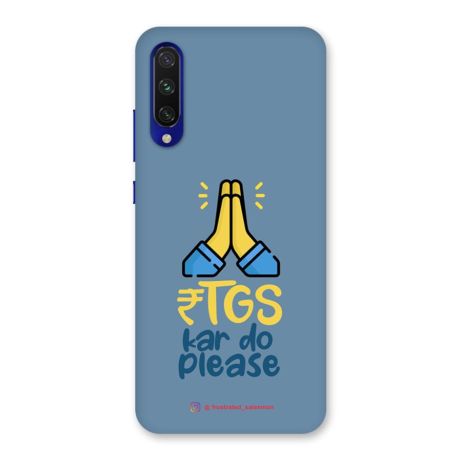 RTGS Kar Do Please SteelBlue Back Case for Mi A3