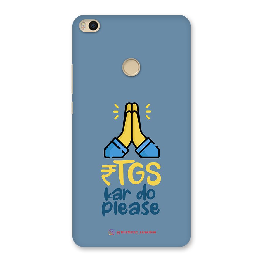 RTGS Kar Do Please SteelBlue Back Case for Mi Max 2